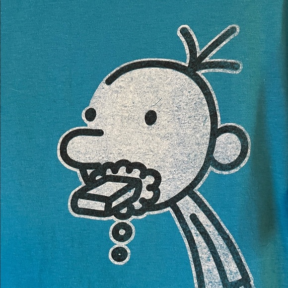 Diary of a Wimpy Kid Greg Hefley soap SS cotton tee shirt blue no side seams - Picture 2 of 5